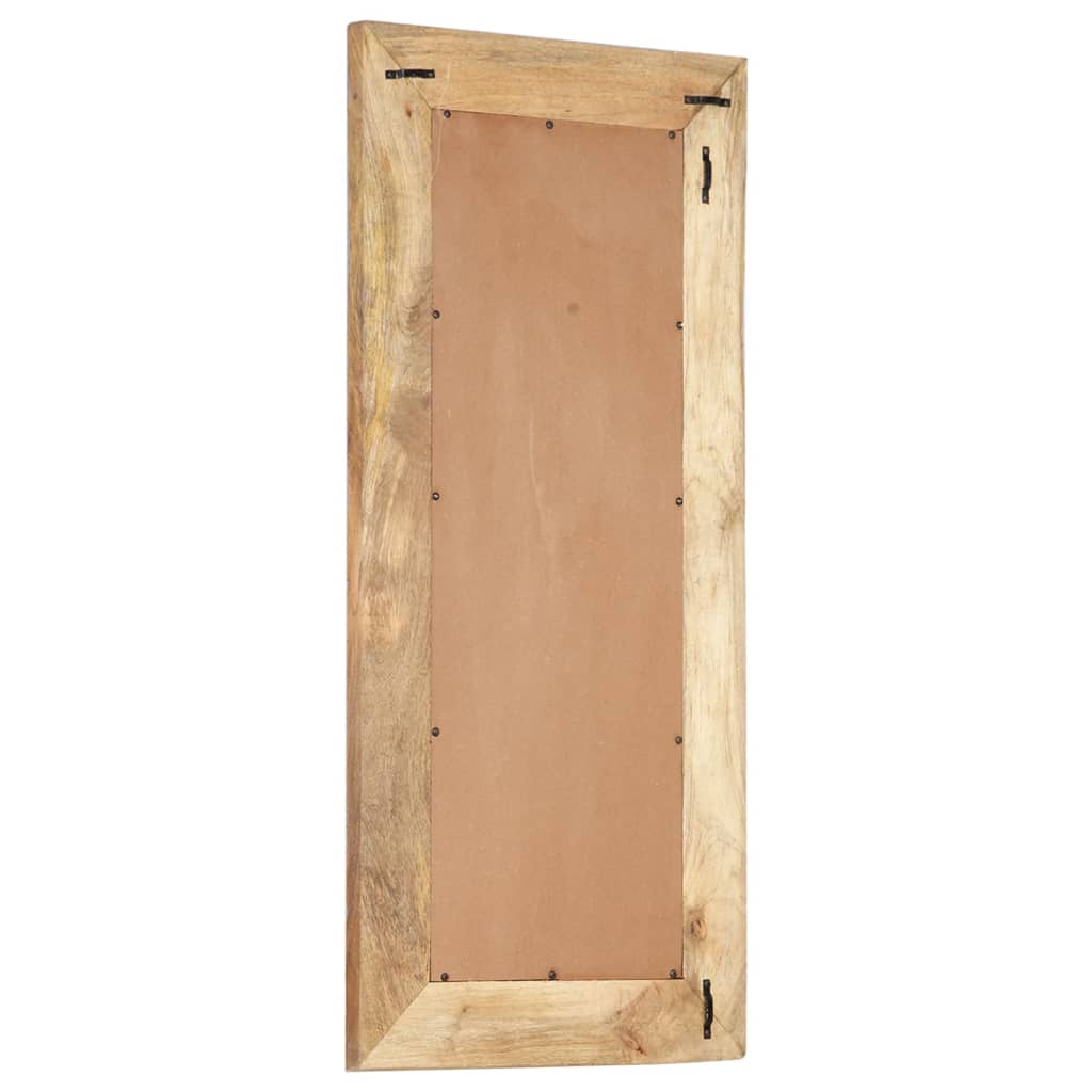 Espelho esculpido à mão 110x50x2,5 cm madeira mangueira maciça