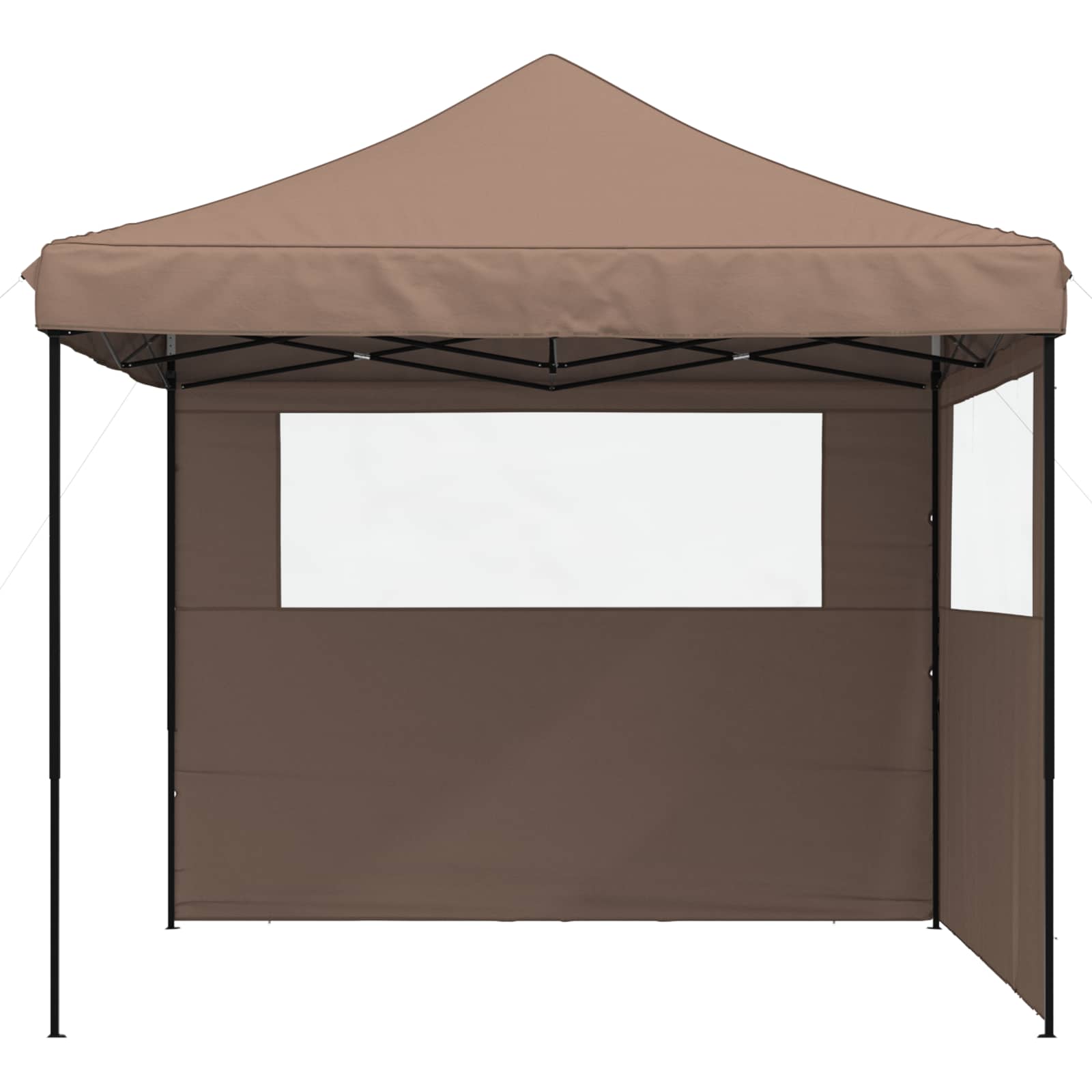 Tenda de festa castanho 292 x 292 x 315 cm tecido oxford