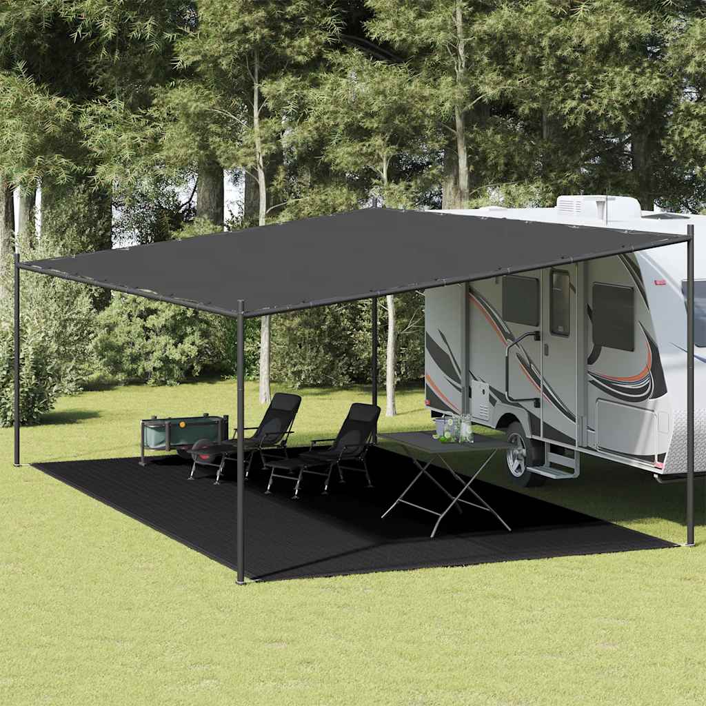 Tapete de campismo para tenda 400x600 cm preto