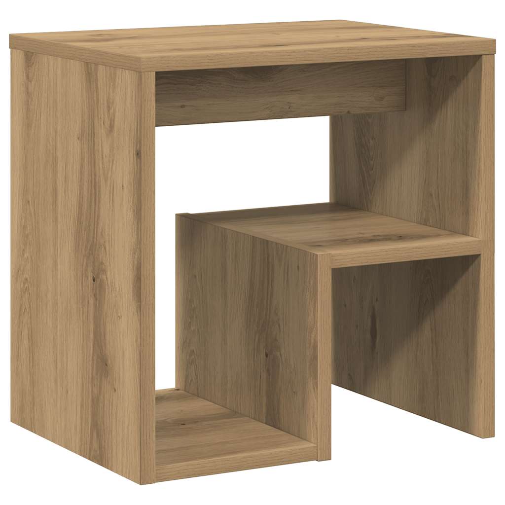 Mesa de cabeceira 2 pcs derivados de madeira carvalho artesanal