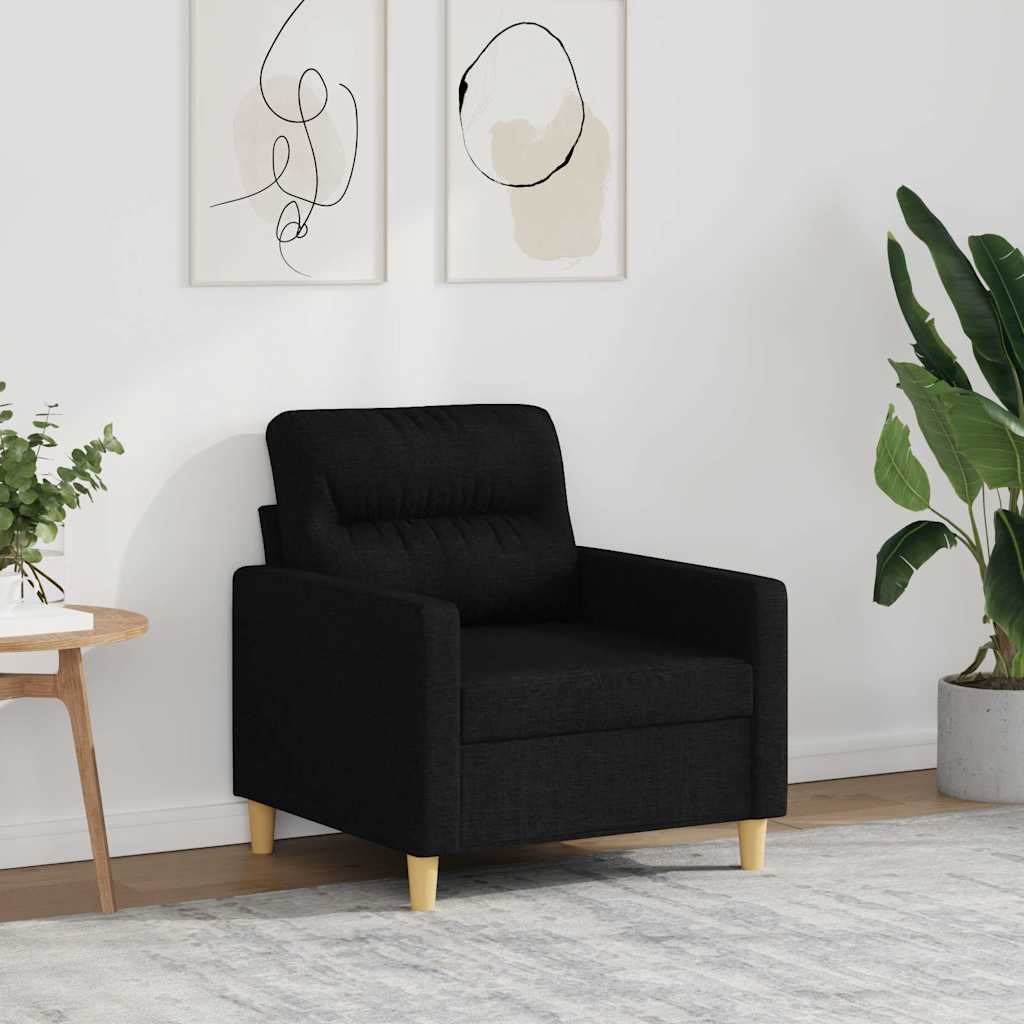 Poltrona 60 cm tecido preto