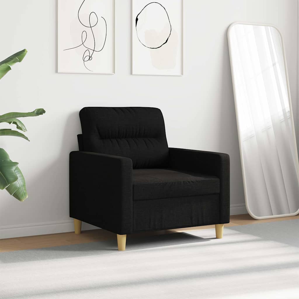 Poltrona 60 cm tecido preto