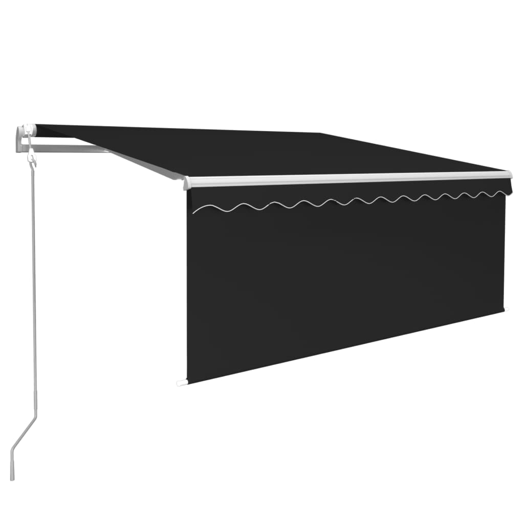 Toldo retrátil automático com estore 3x2,5 m antracite