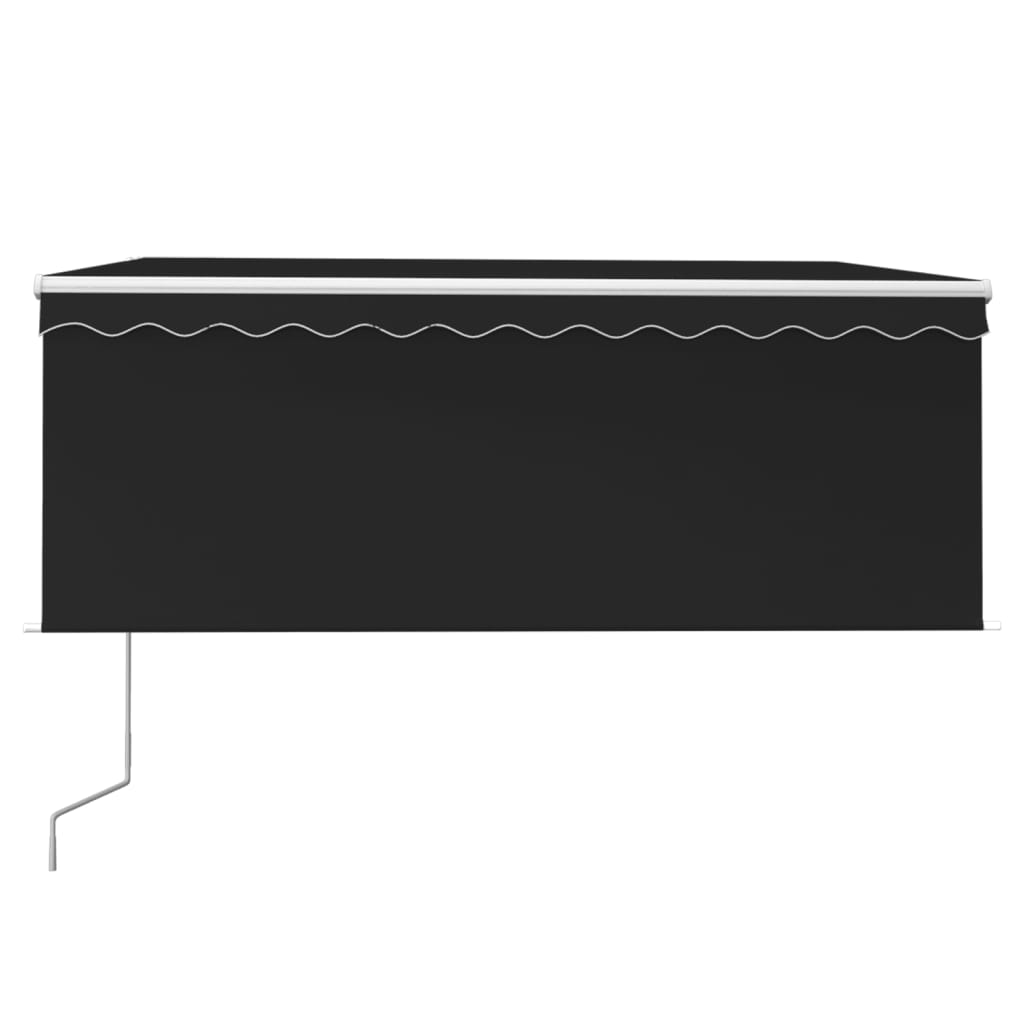 Toldo retrátil automático com estore 3x2,5 m antracite