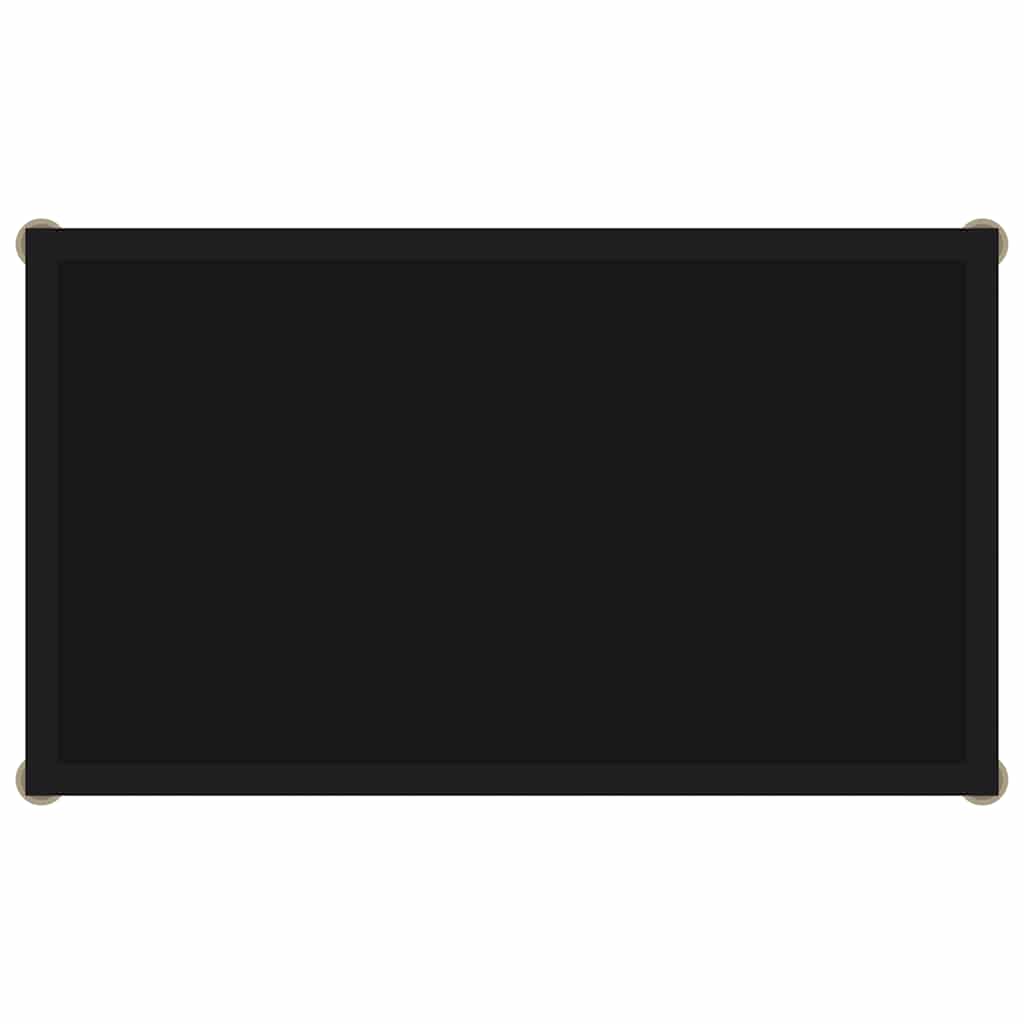 Mesa consola 60x35x75 cm vidro temperado preto