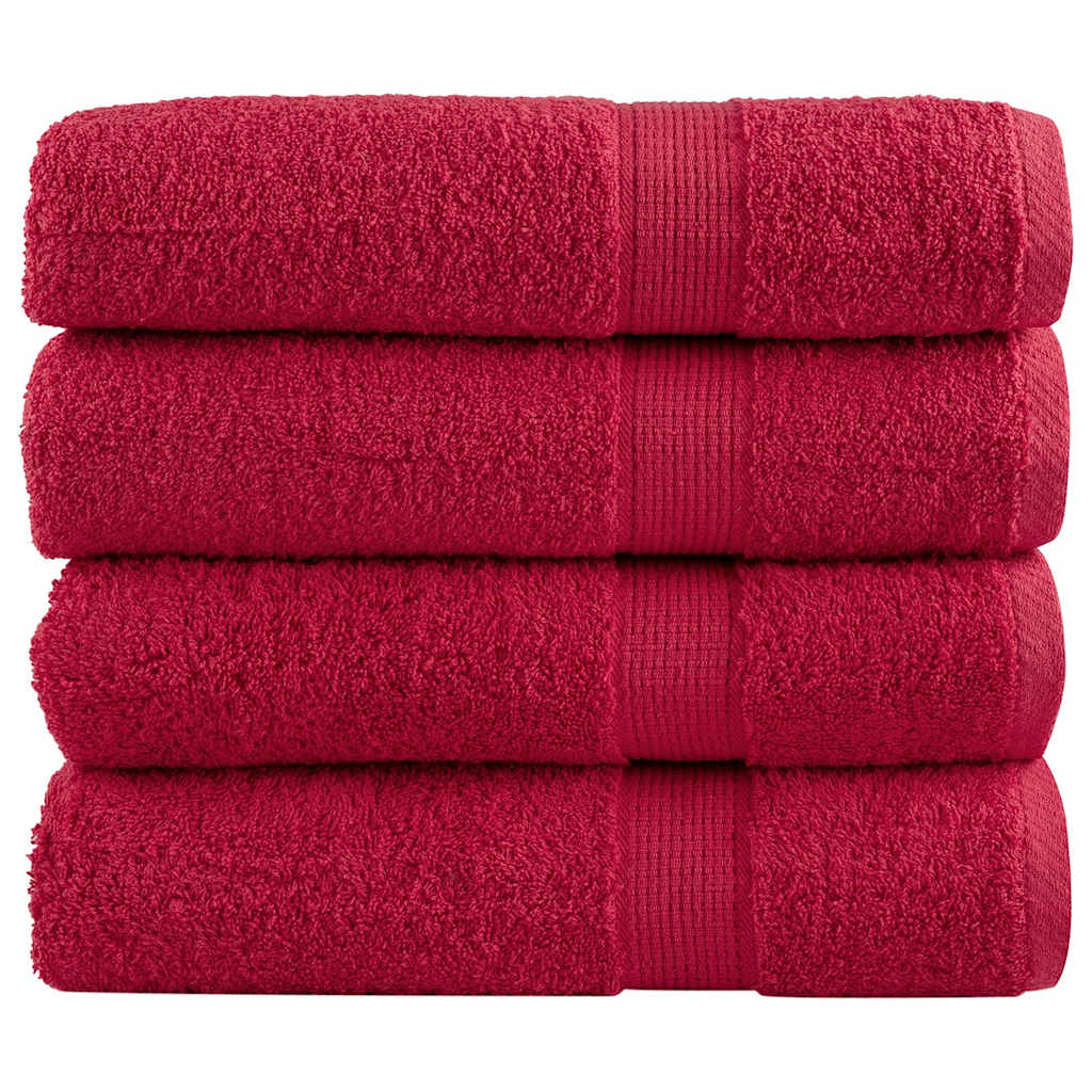 Toalhas de banho premium solund 4 pcs 100x150 cm 600 gsm verde