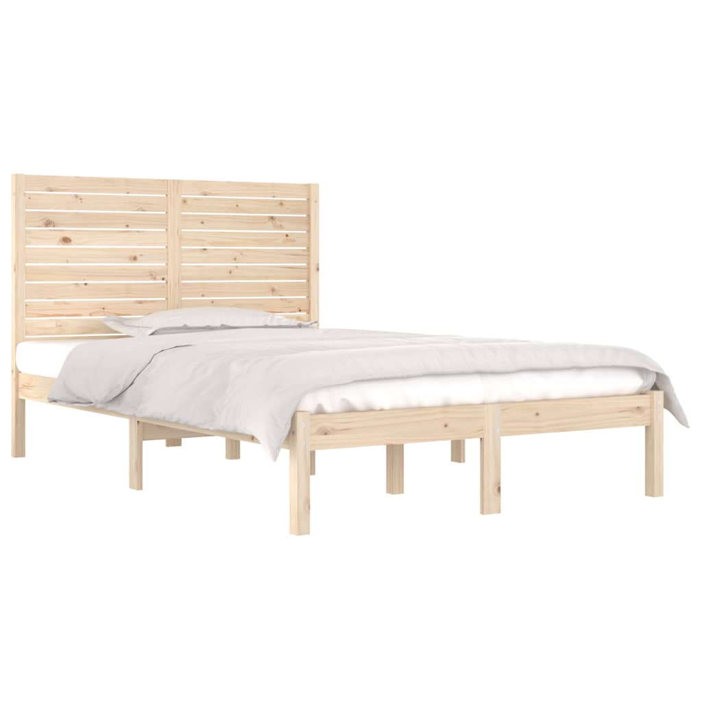 Estrutura de cama pequena casal 120x190 cm pinho maciço