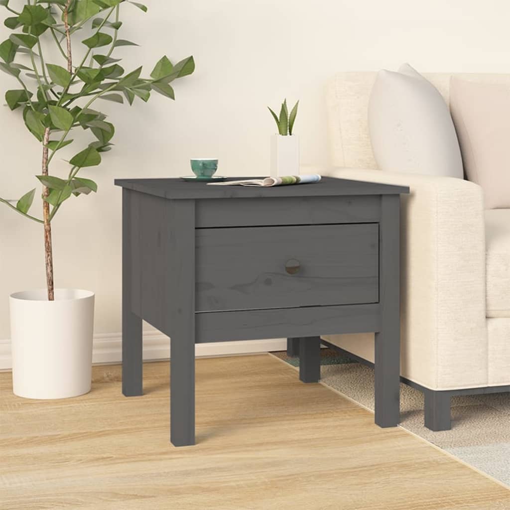 Mesa de apoio 50x50x49 cm pinho cinza
