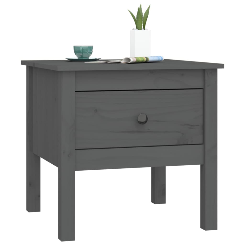 Mesa de apoio 50x50x49 cm pinho cinza