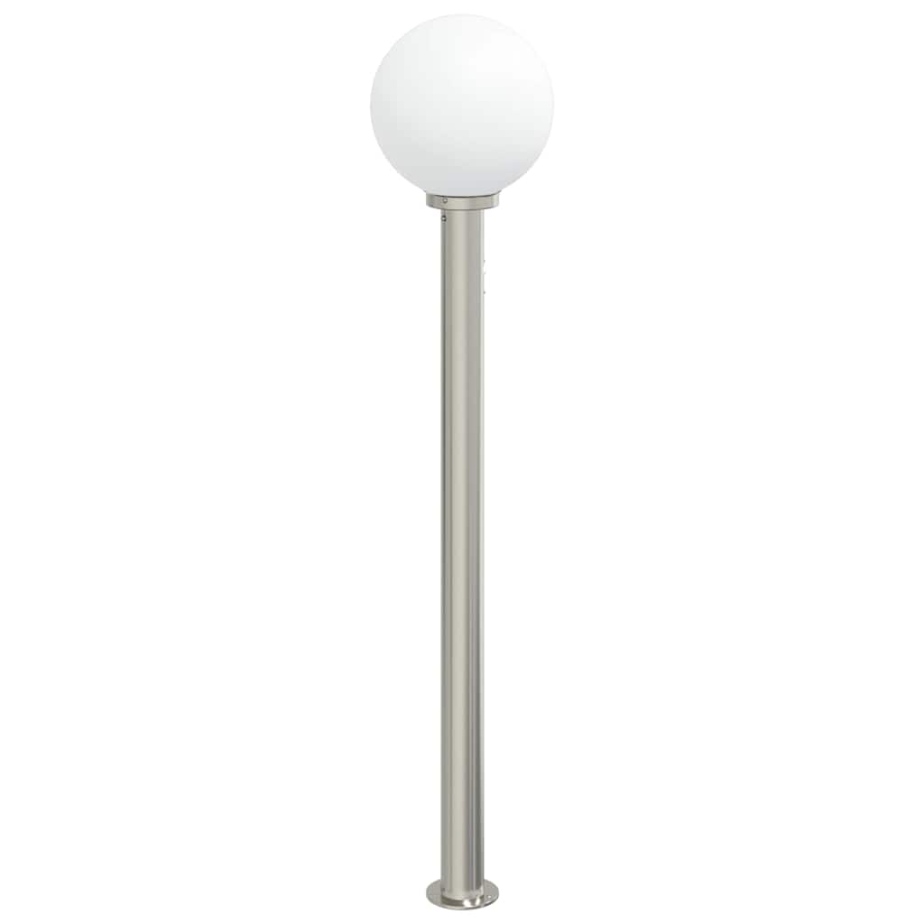 Luminária de poste com sensor, 120 cm, aço inoxidável, IP44