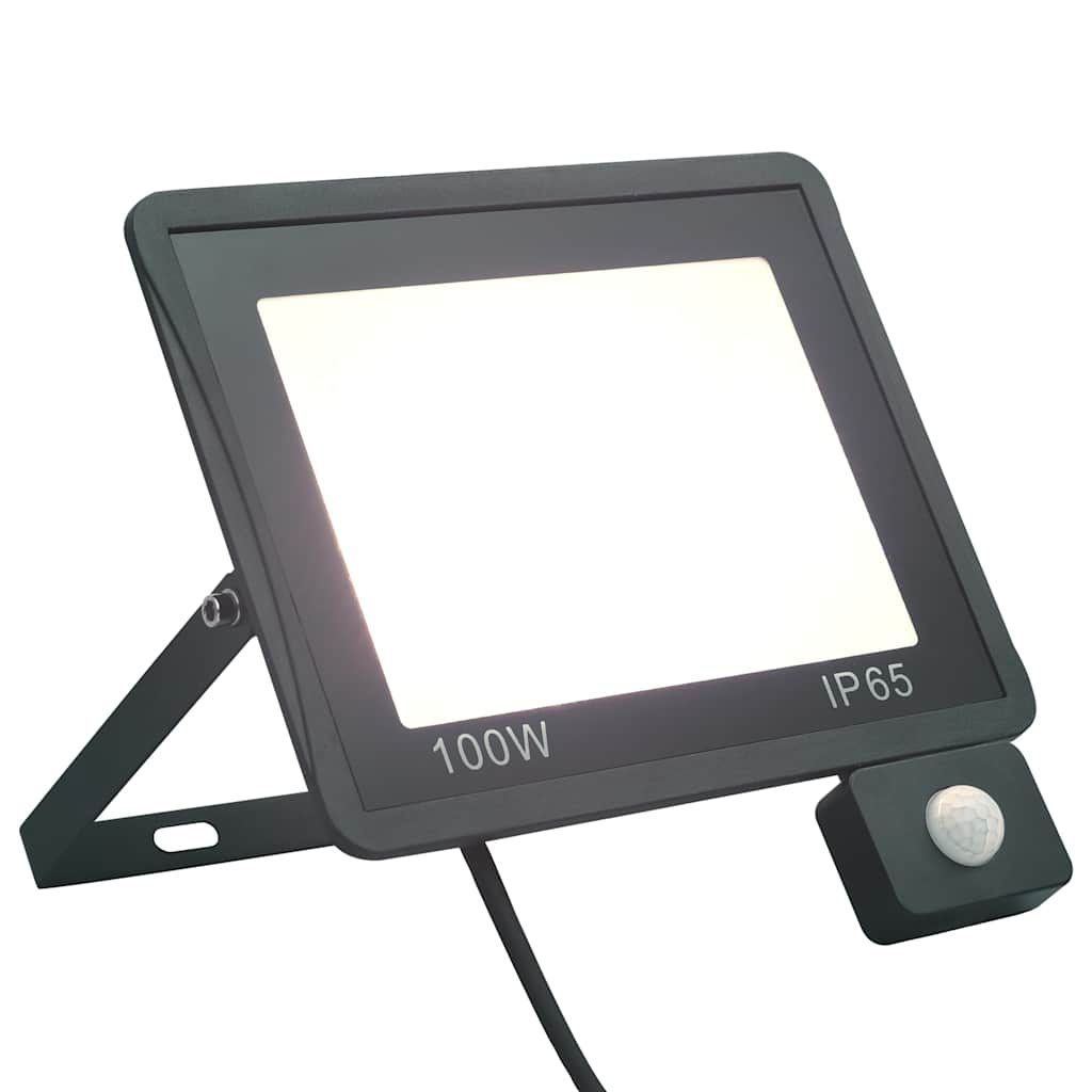 Projetor c/ iluminação LED e sensor 100 w branco frio