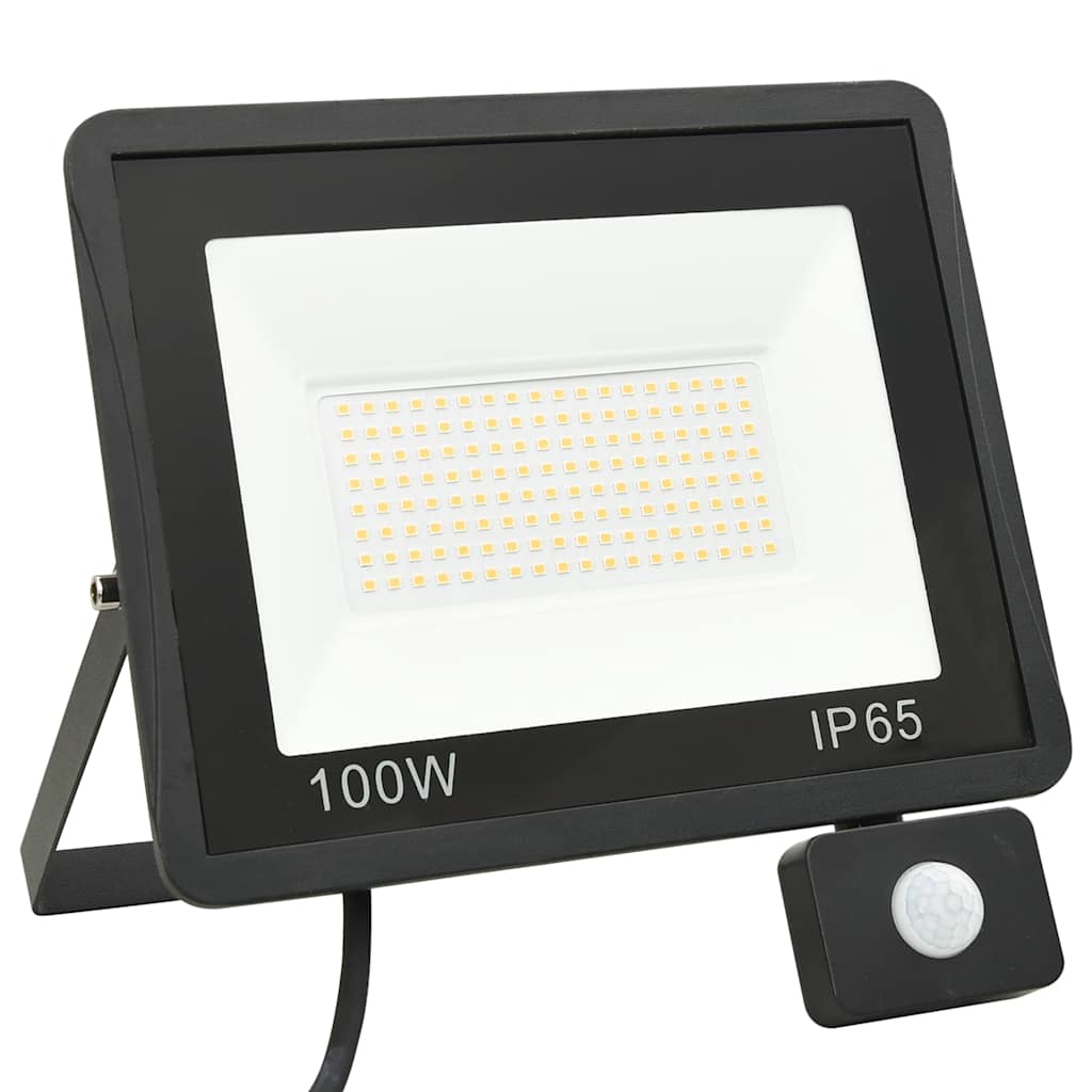 Projetor c/ iluminação LED e sensor 100 w branco frio