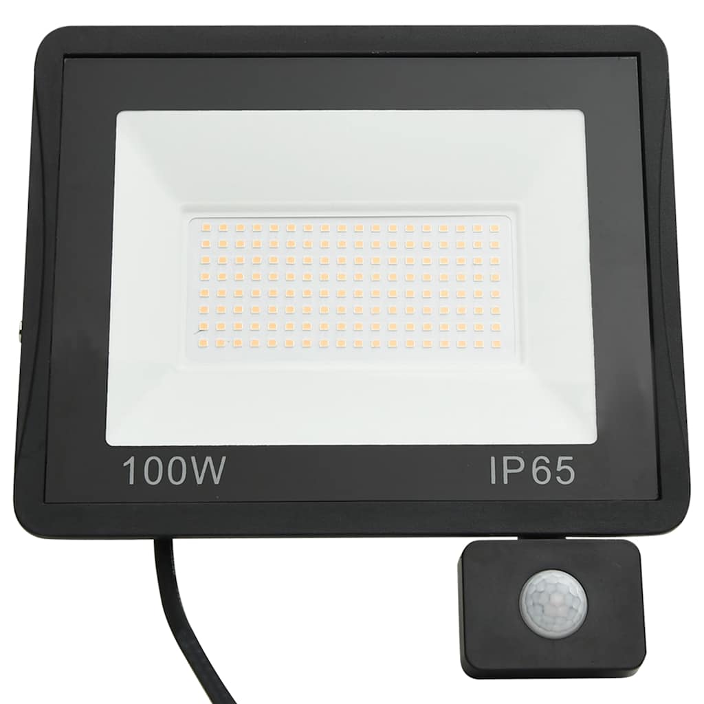 Projetor c/ iluminação LED e sensor 100 w branco frio