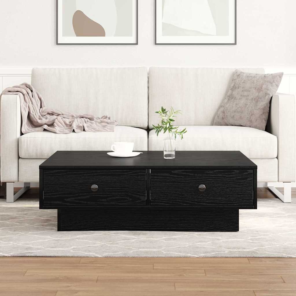 Mesa de centro carvalho preto 90 x 90 x 28 cm
