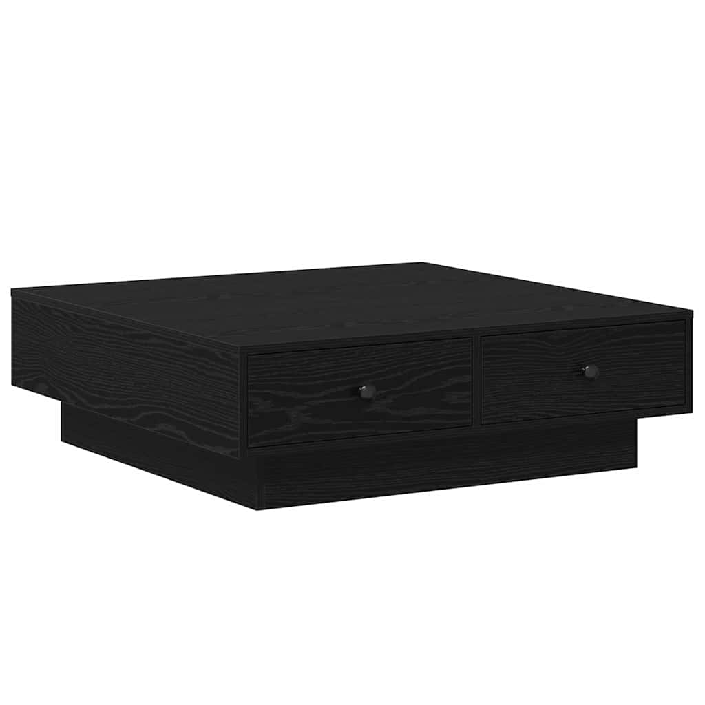 Mesa de centro carvalho preto 90 x 90 x 28 cm