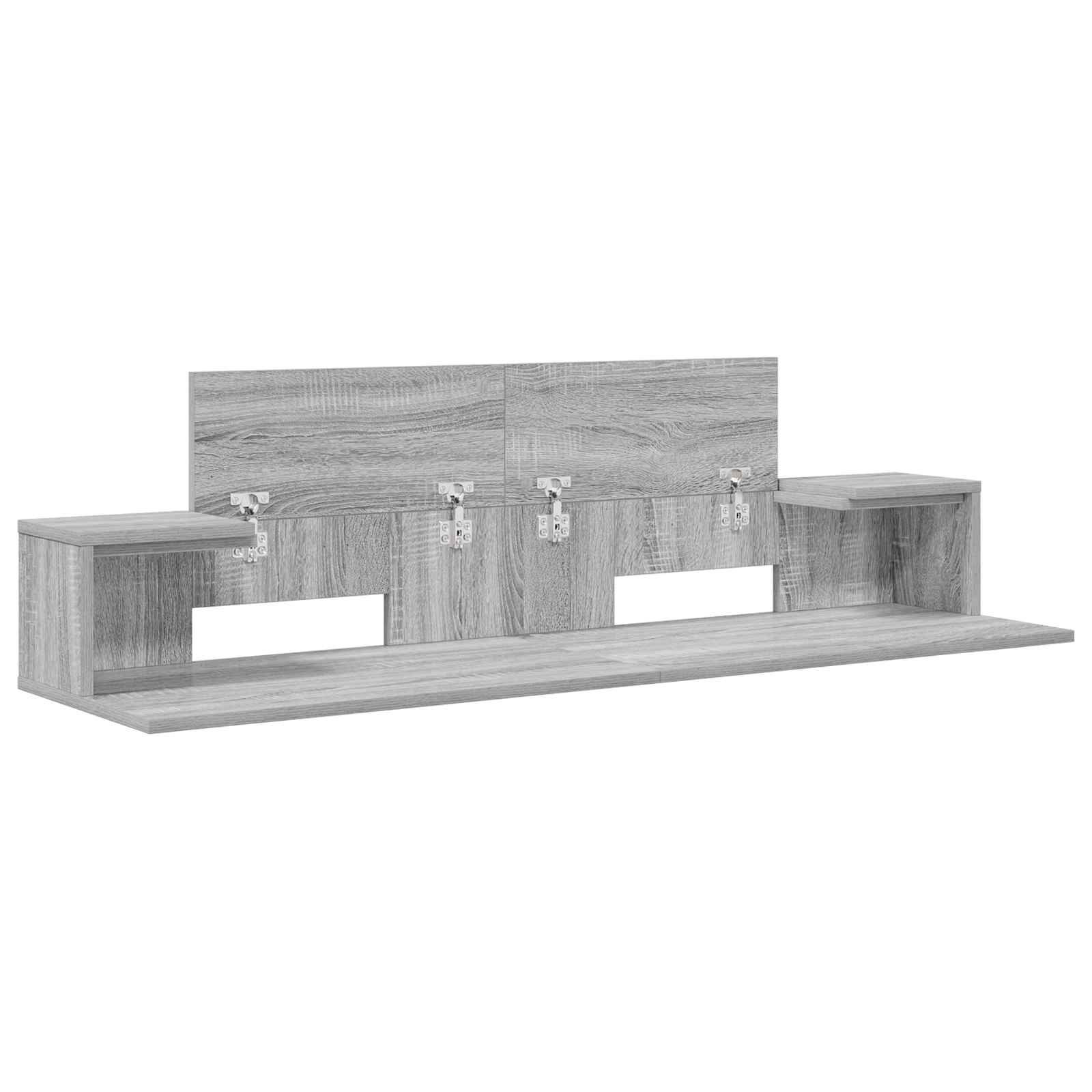 Mesa de estúdio sonoma cinzento 110 x 36 x 19,5 cm