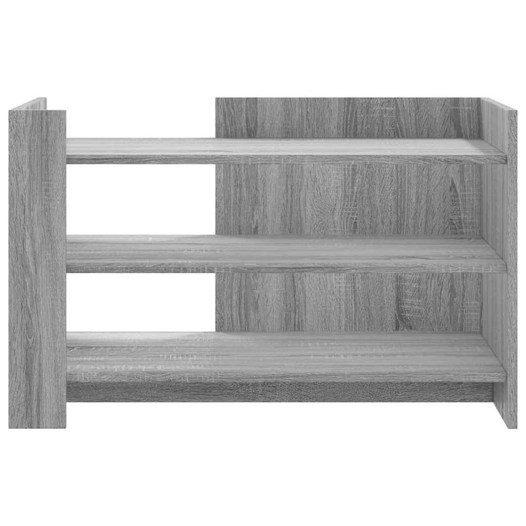 Mesa de centro 80x50x50 cm derivados de madeira cinzento sonoma