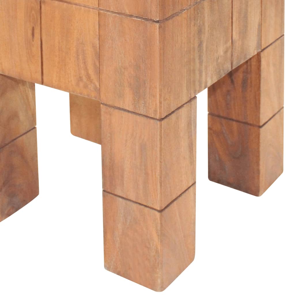 Banco em madeira de mogno maciça