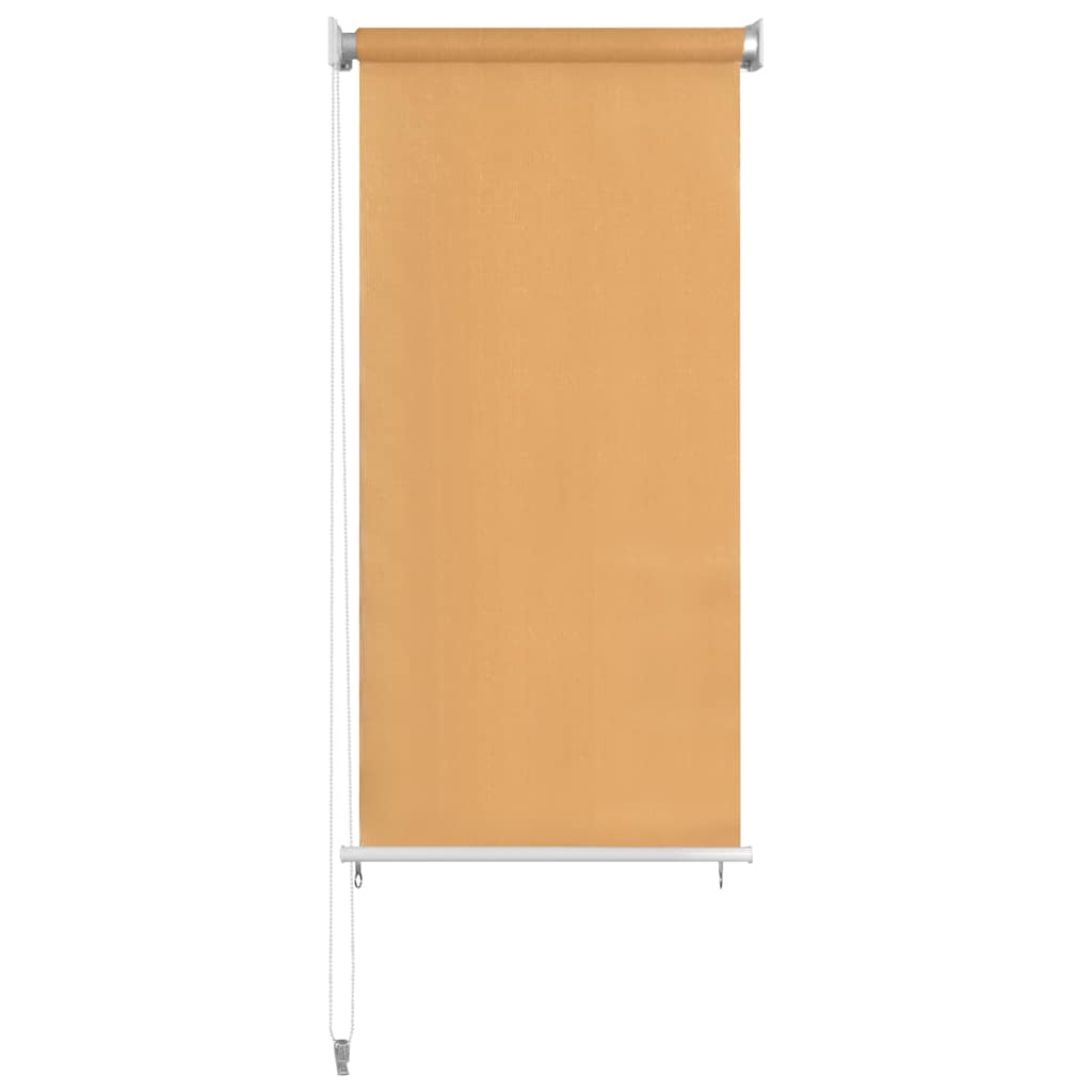 Estore de rolo para exterior 65 (l) x 140 (a) cm bege