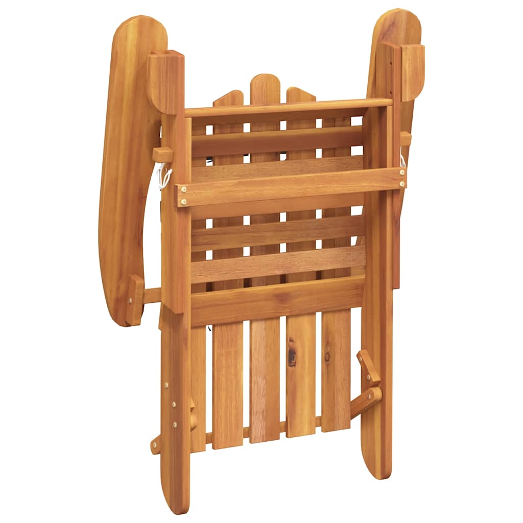 Cadeira de jardim adirondack com almofadões acácia maciça