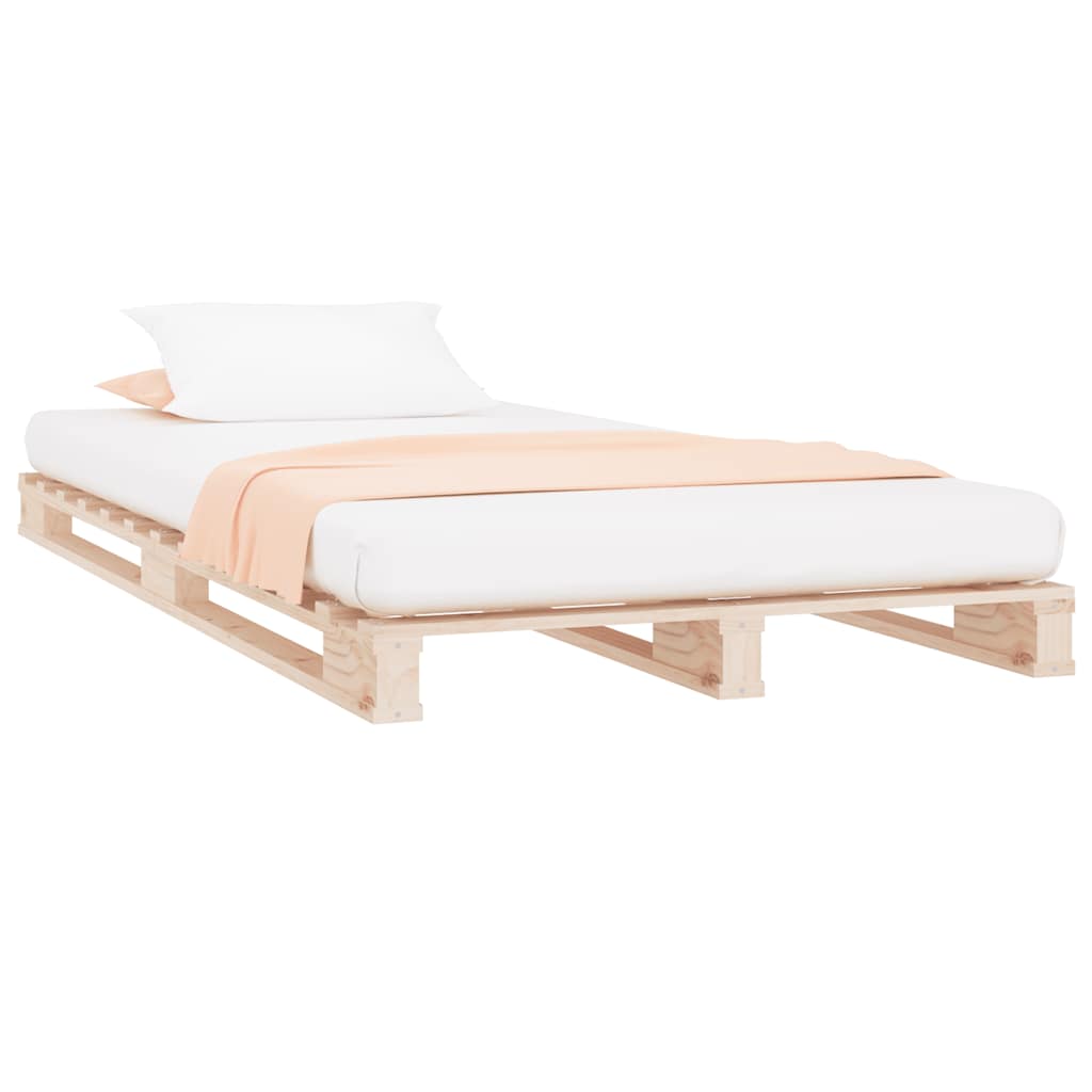 Cama de paletes pinho maciço 100x200 cm