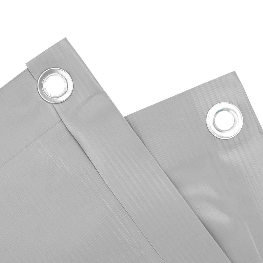Tela de privacidade para varanda 400x120 cm PVC cinzento