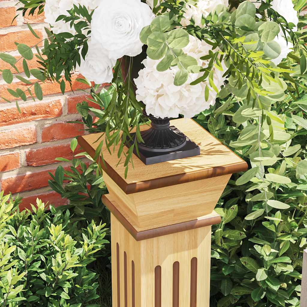 Suporte p/ plantas pilar quadrado 17x17x66 cm MDF madeira clara