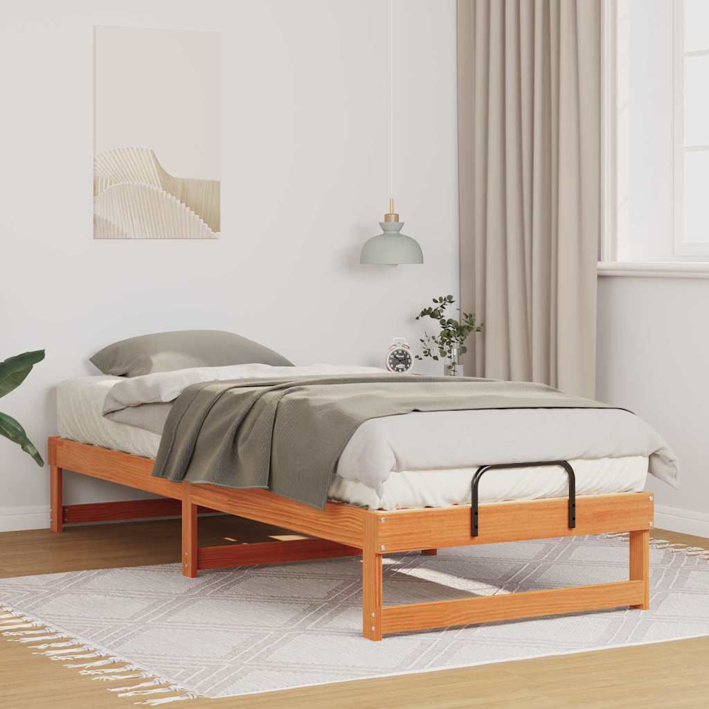 Estrutura da cama castanho 80 x 210 cm