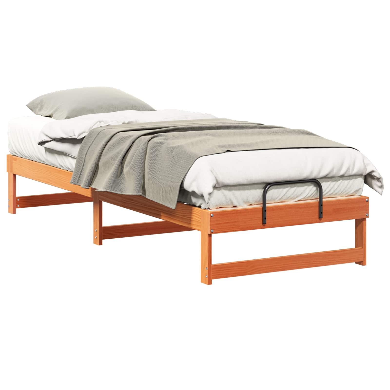 Estrutura da cama castanho 80 x 210 cm