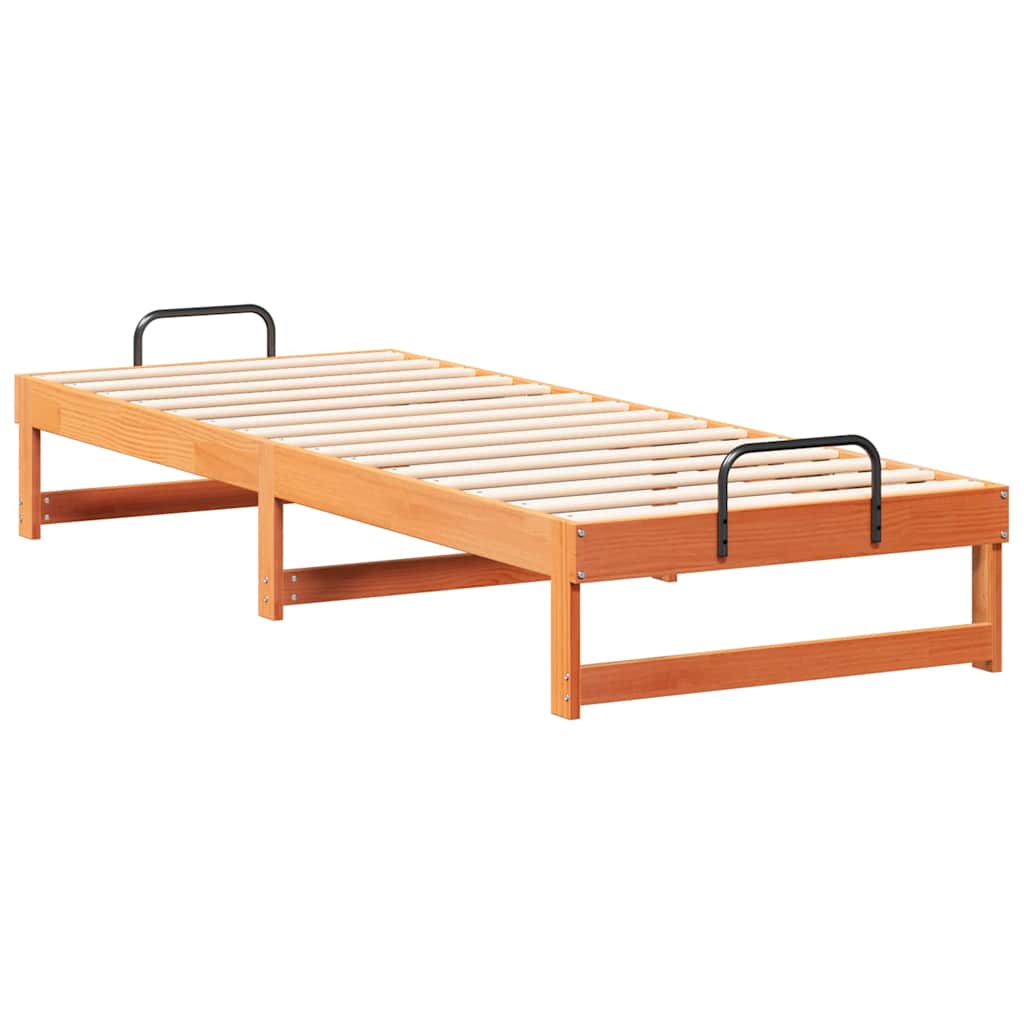 Estrutura da cama castanho 80 x 210 cm