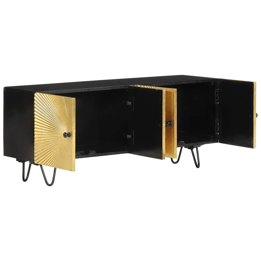 Móvel de TV 110x30x45 cm madeira de mangueira maciça