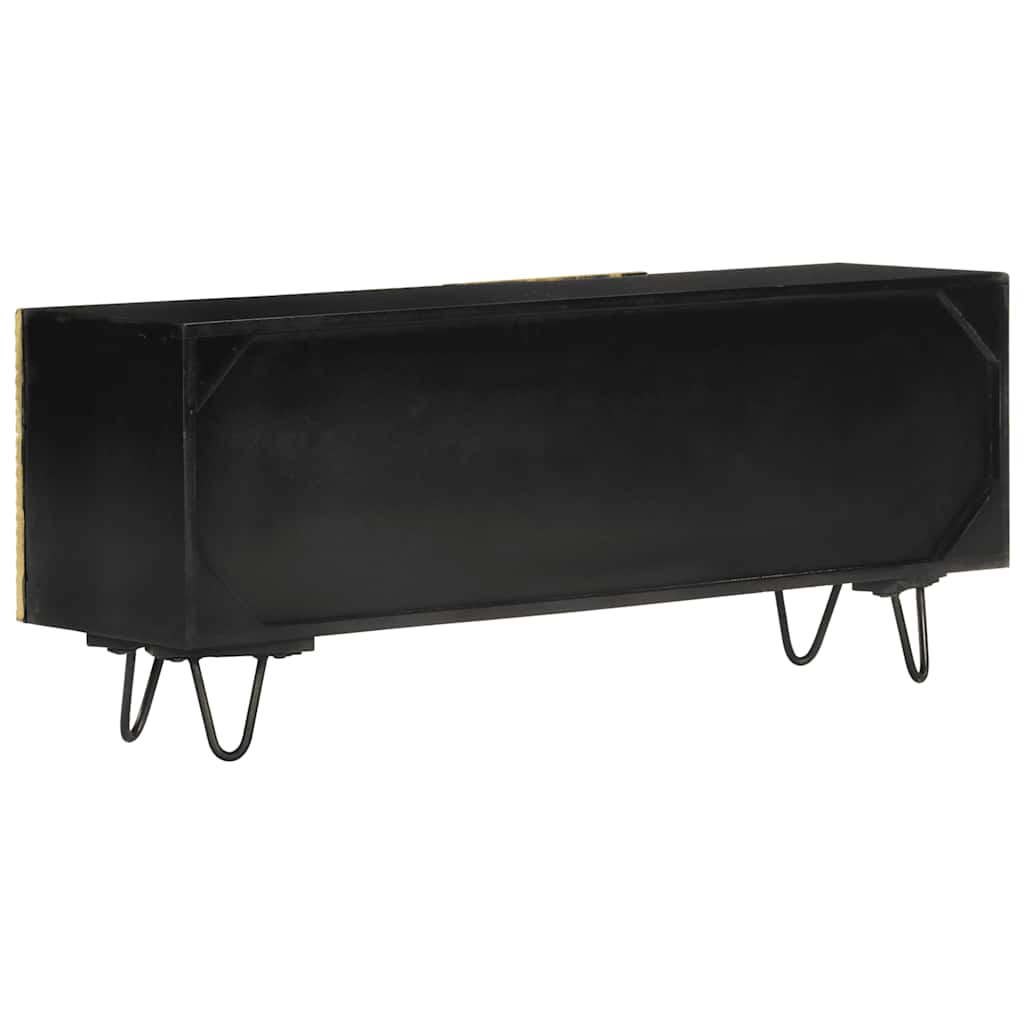 Móvel de TV 110x30x45 cm madeira de mangueira maciça