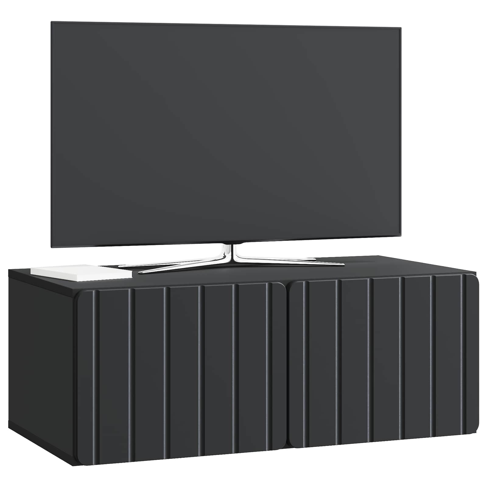 Gabinete de TV de parede 78,5 x 41 x 30 cm preto