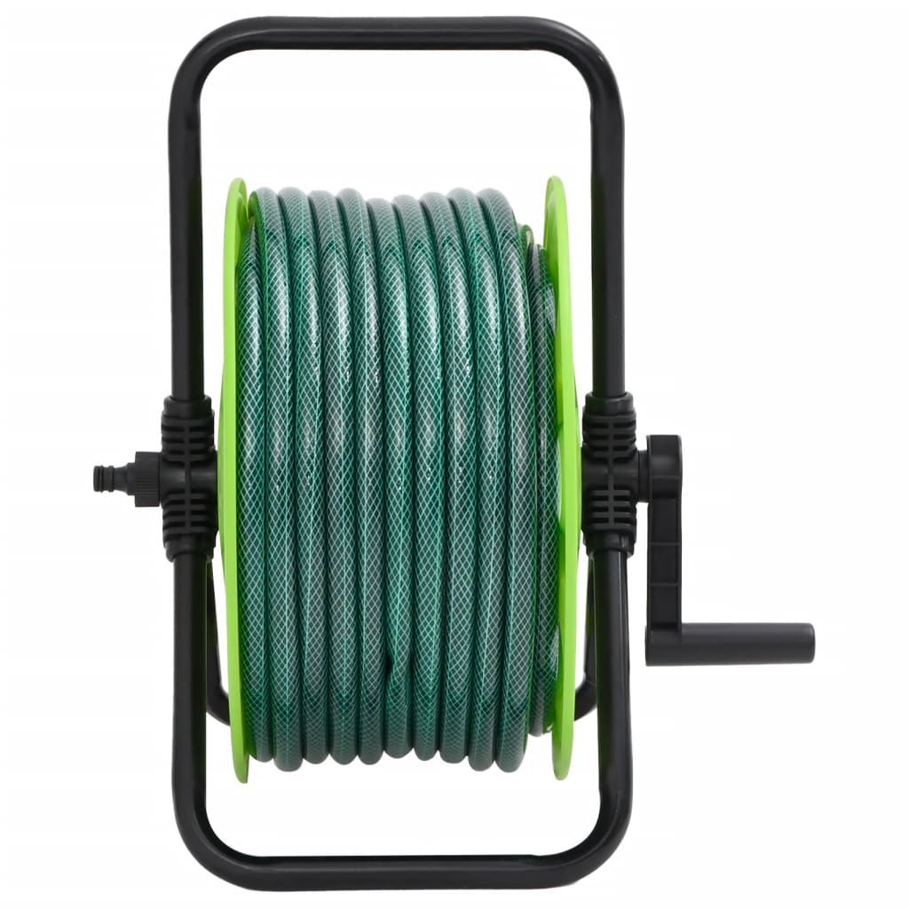 Enrolador independente com mangueira de 30 m PVC verde