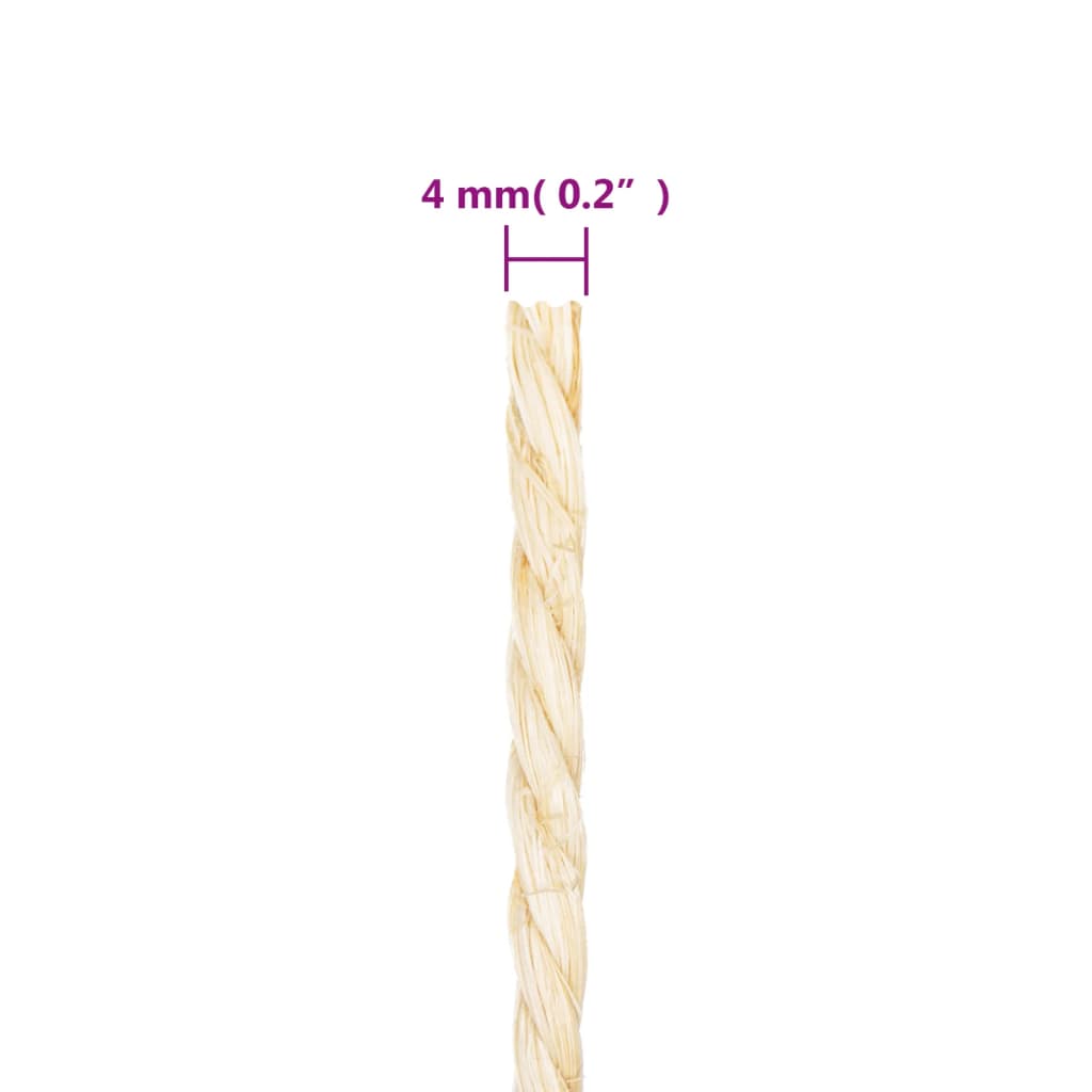 Corda 100% sisal 4 mm 500 m