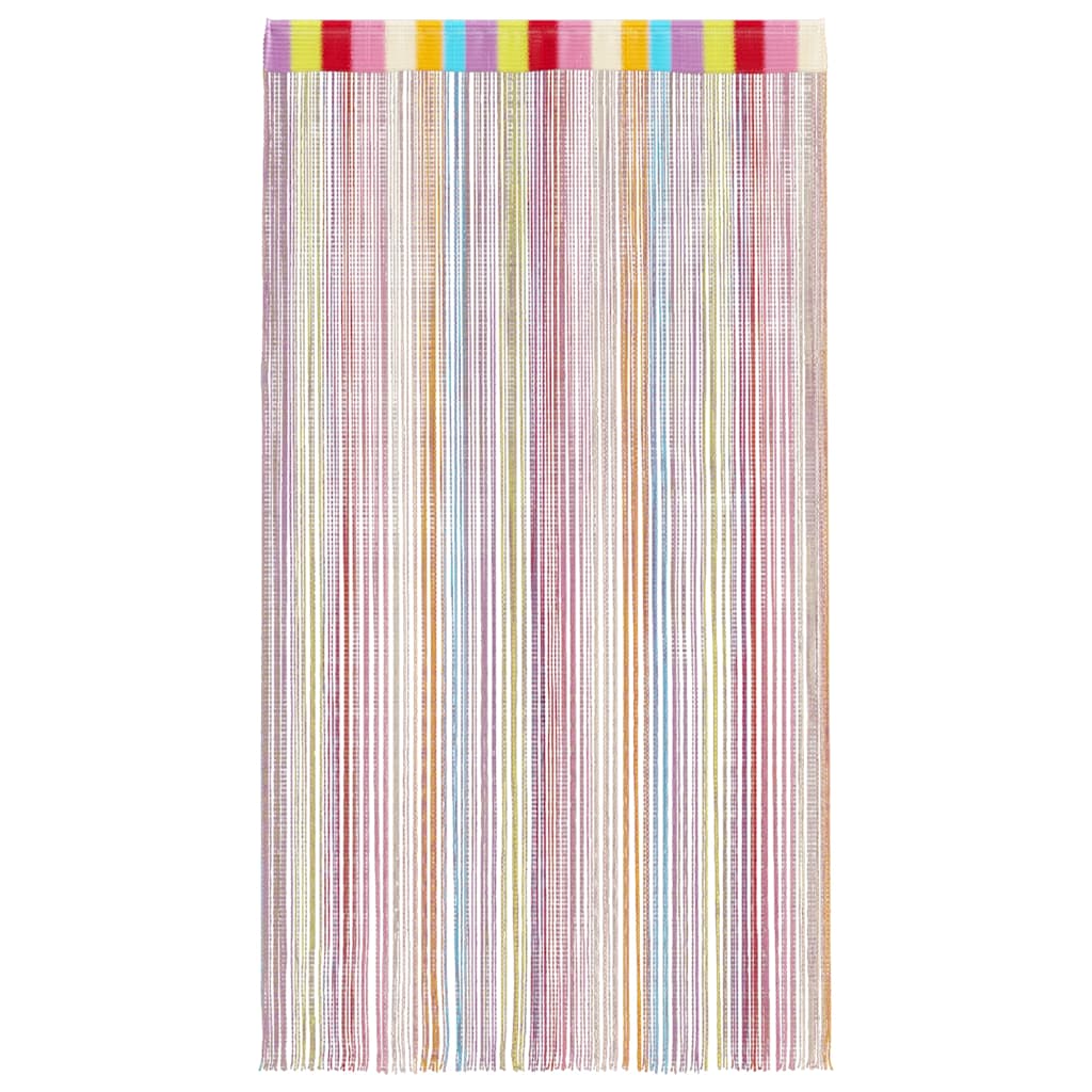 Cortinas de fios 2 pcs 140x250 cm multicor