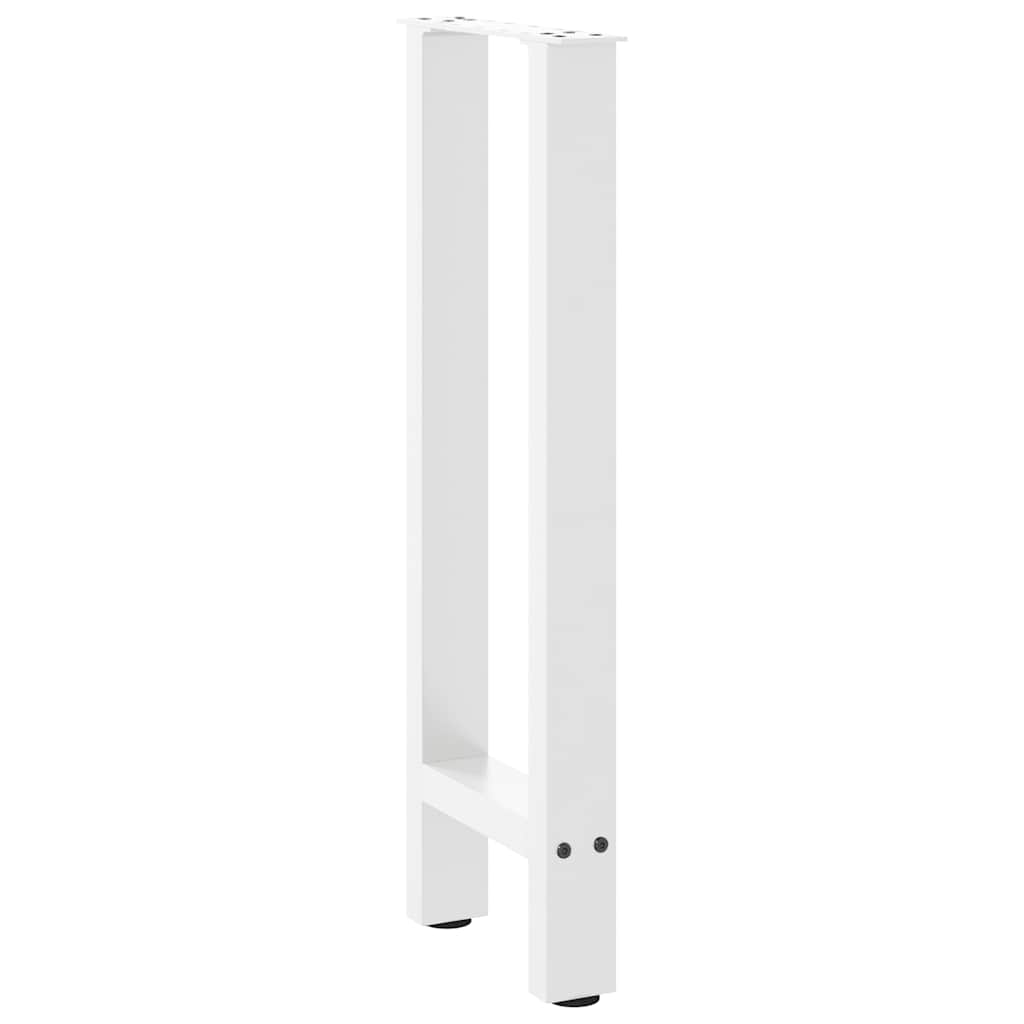 Pés de mesa de console , brancos, 2 peças, 38x(72-73) cm, aço