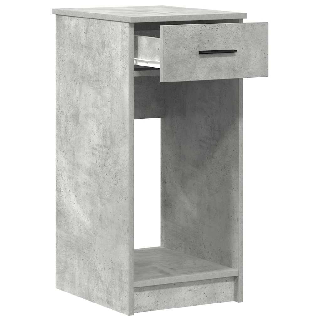 Suporte torre computador com gaveta 35x45x77cm cinzento cimento