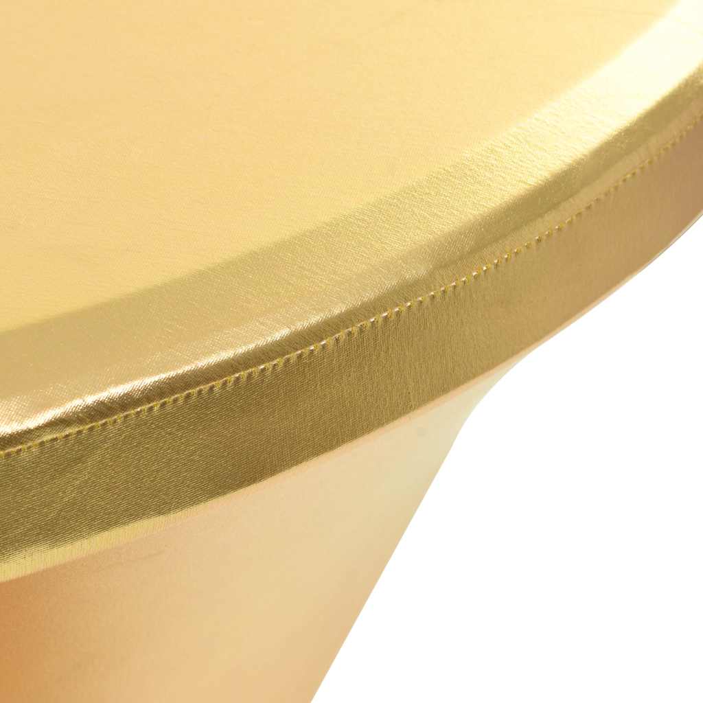 2 Pcs capas extensíveis para mesa 60 cm dourado