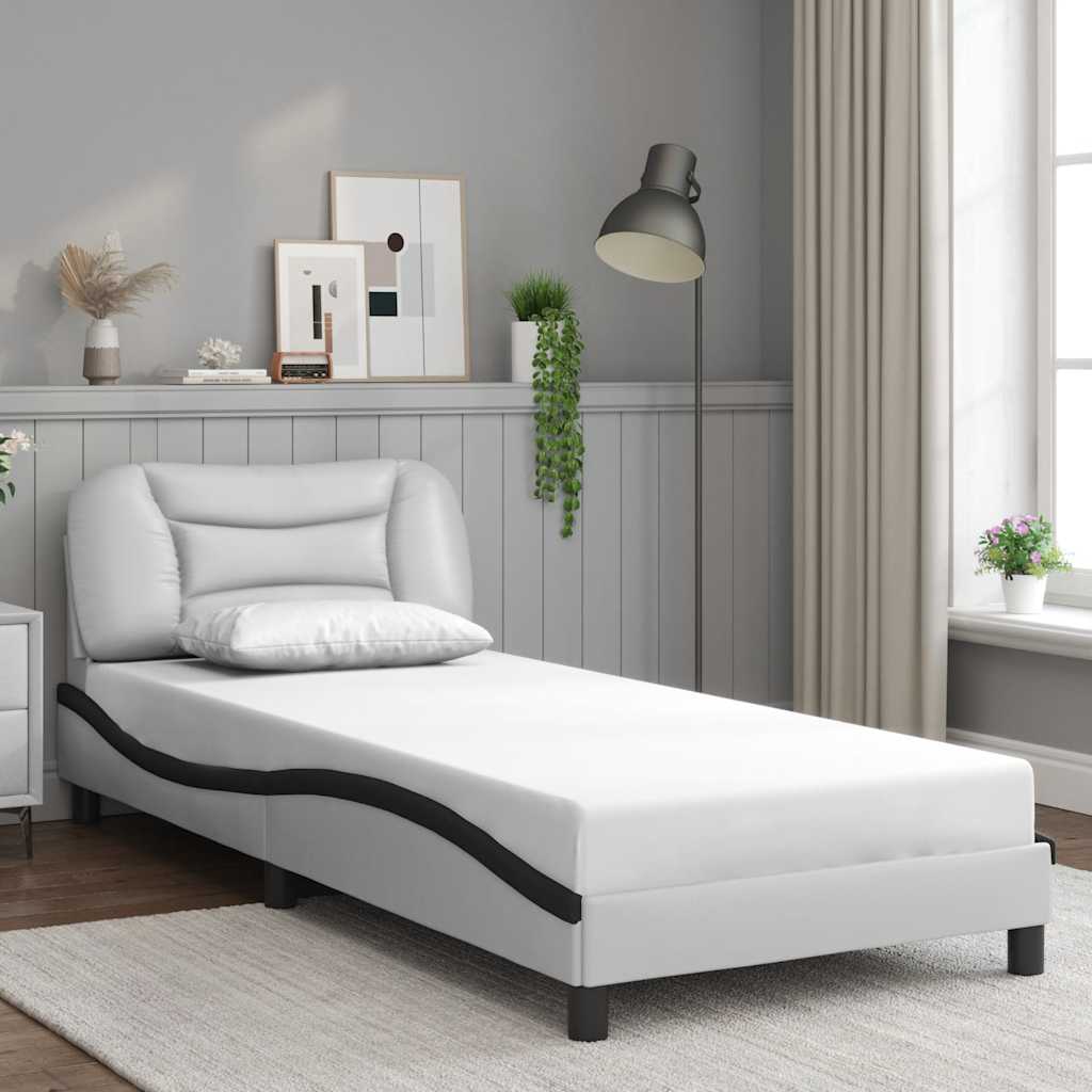 Estrutura de cama sem colchão hvar couro artificial 90x190cm