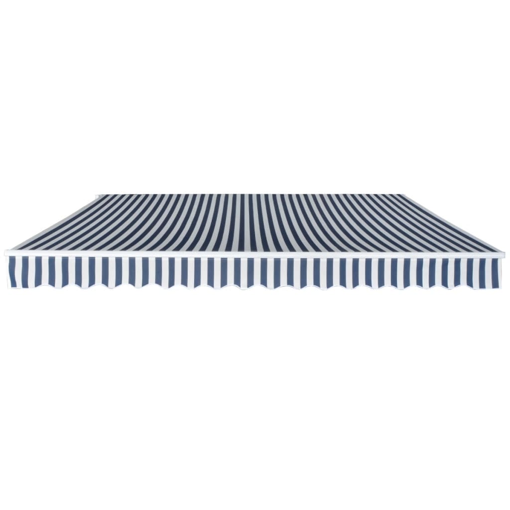 Toldo dobrável manual 400 cm azul/branco