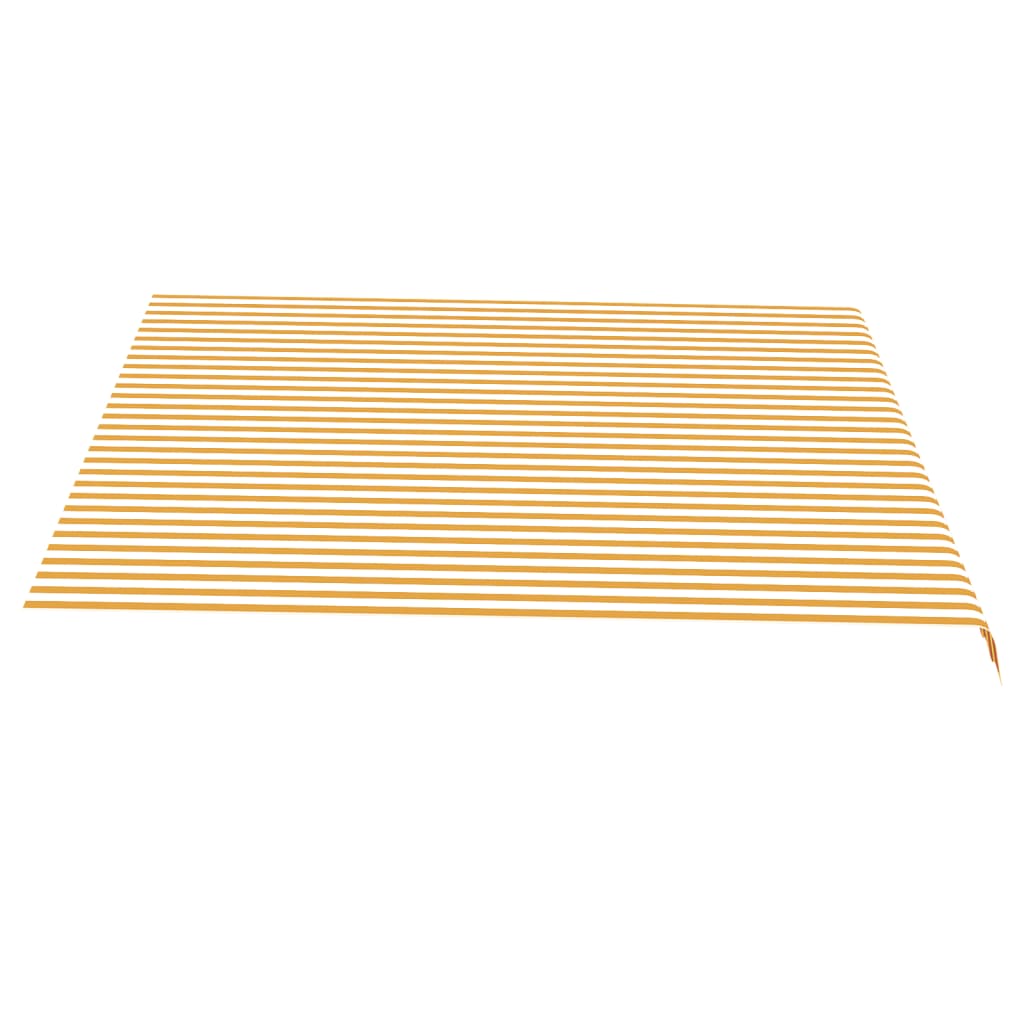 Tecido de substituição para toldo amarelo e branco 400x350 cm poliéster