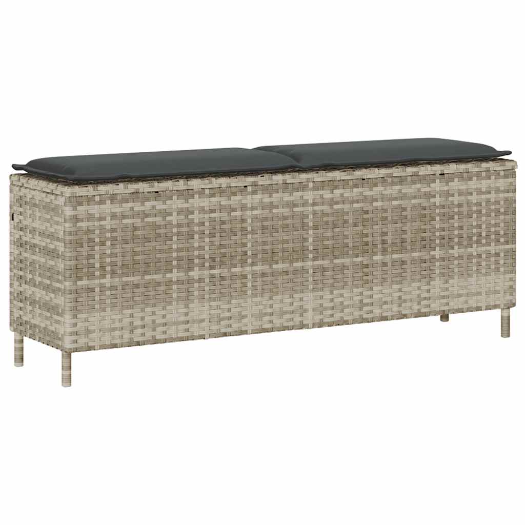 Banco de jardim com almofadão 110x30x40,5 cm vime PE