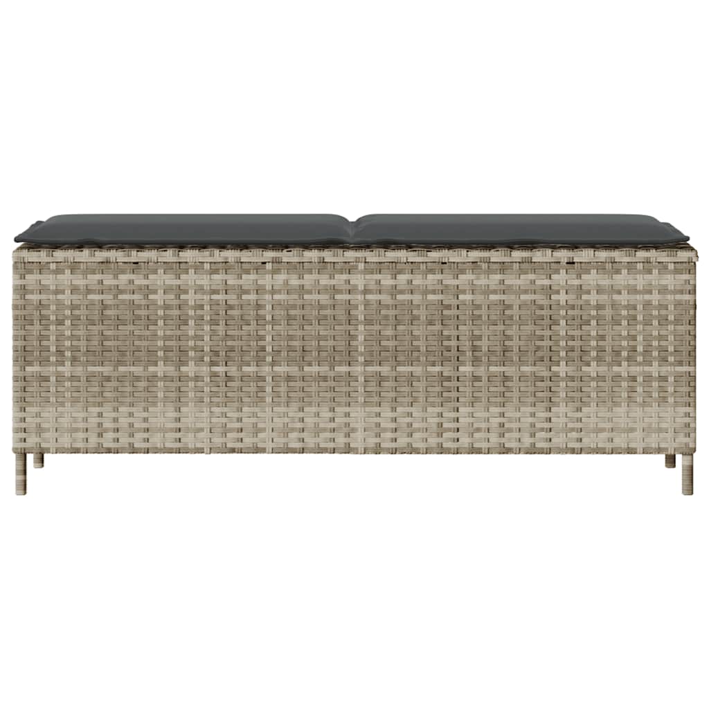 Banco de jardim com almofadão 110x30x40,5 cm vime PE