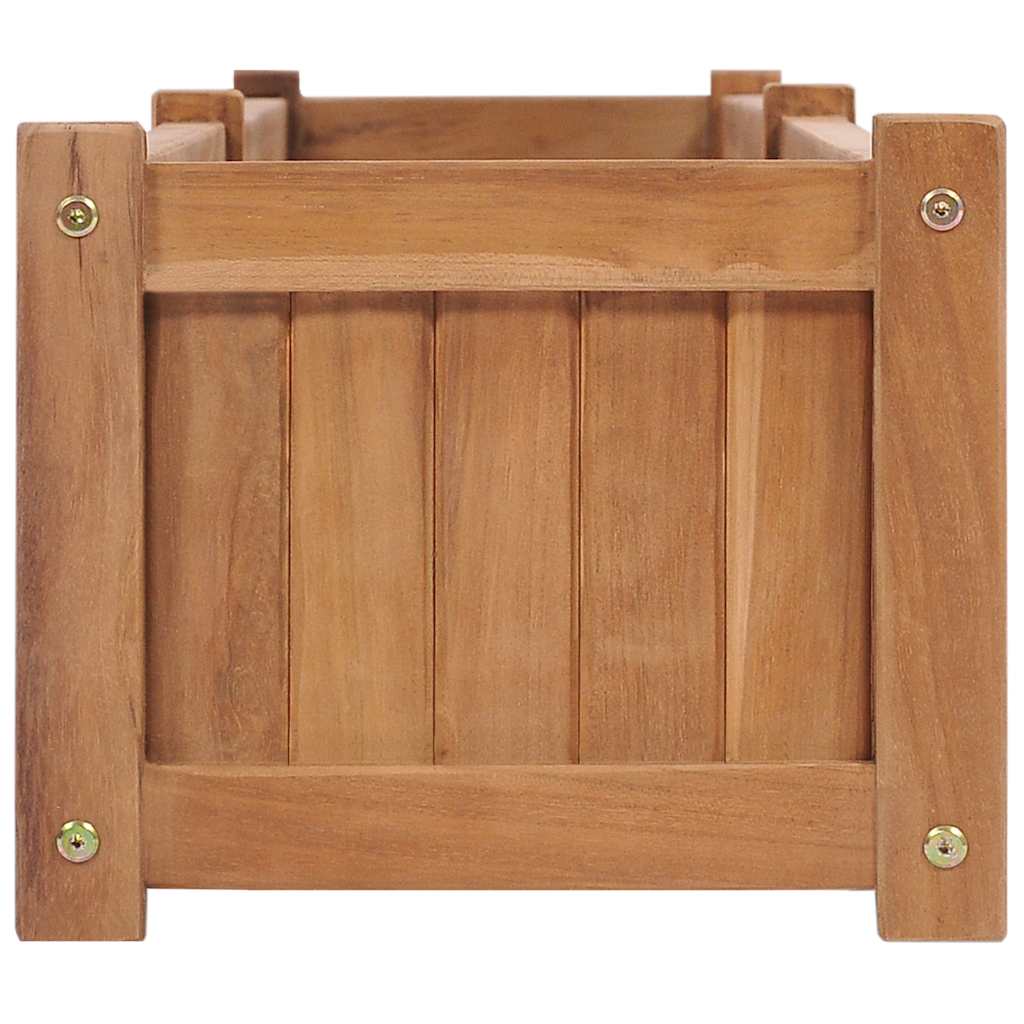 Floreira 200x30x25 cm madeira de teca maciça