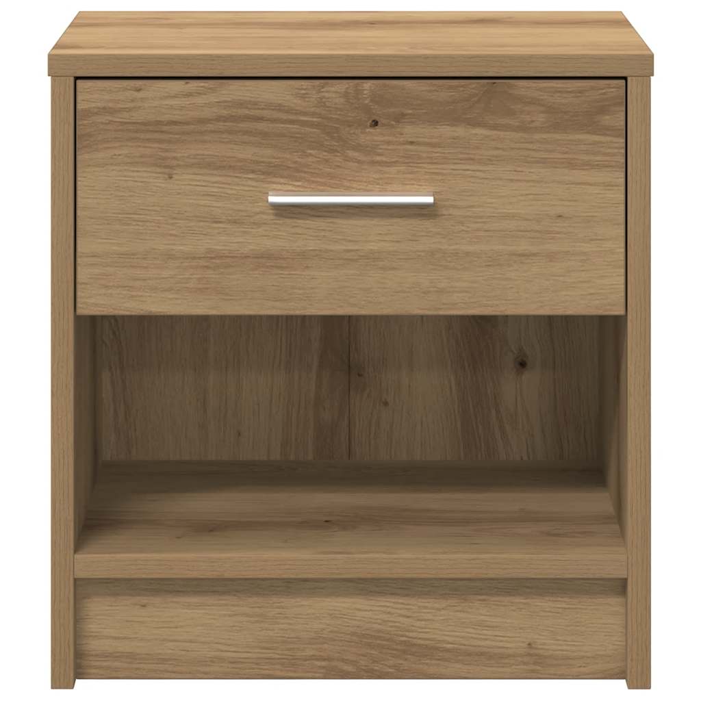 Mesa de cabeceira com gaveta 39x28x41 cm carvalho artisiano