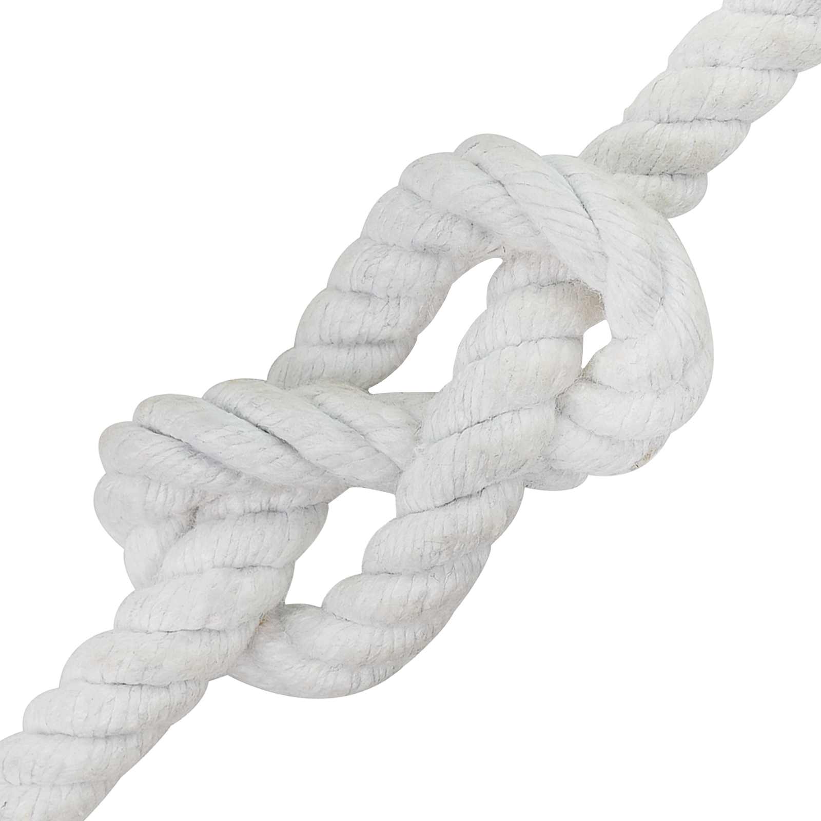 Corda de algodão 12 mm 250 m branco 100% algodão