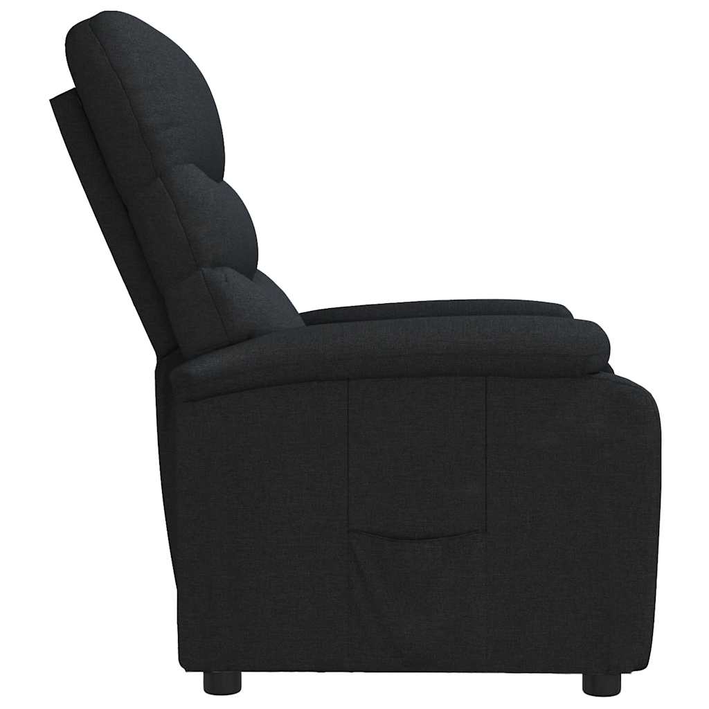 Poltrona reclinável tecido preto