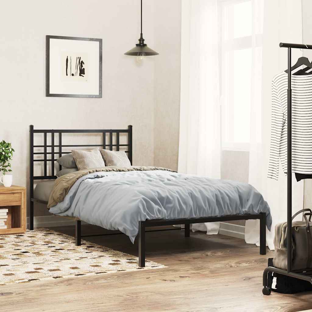 Cabeceira de substituição 100 cm metal preto