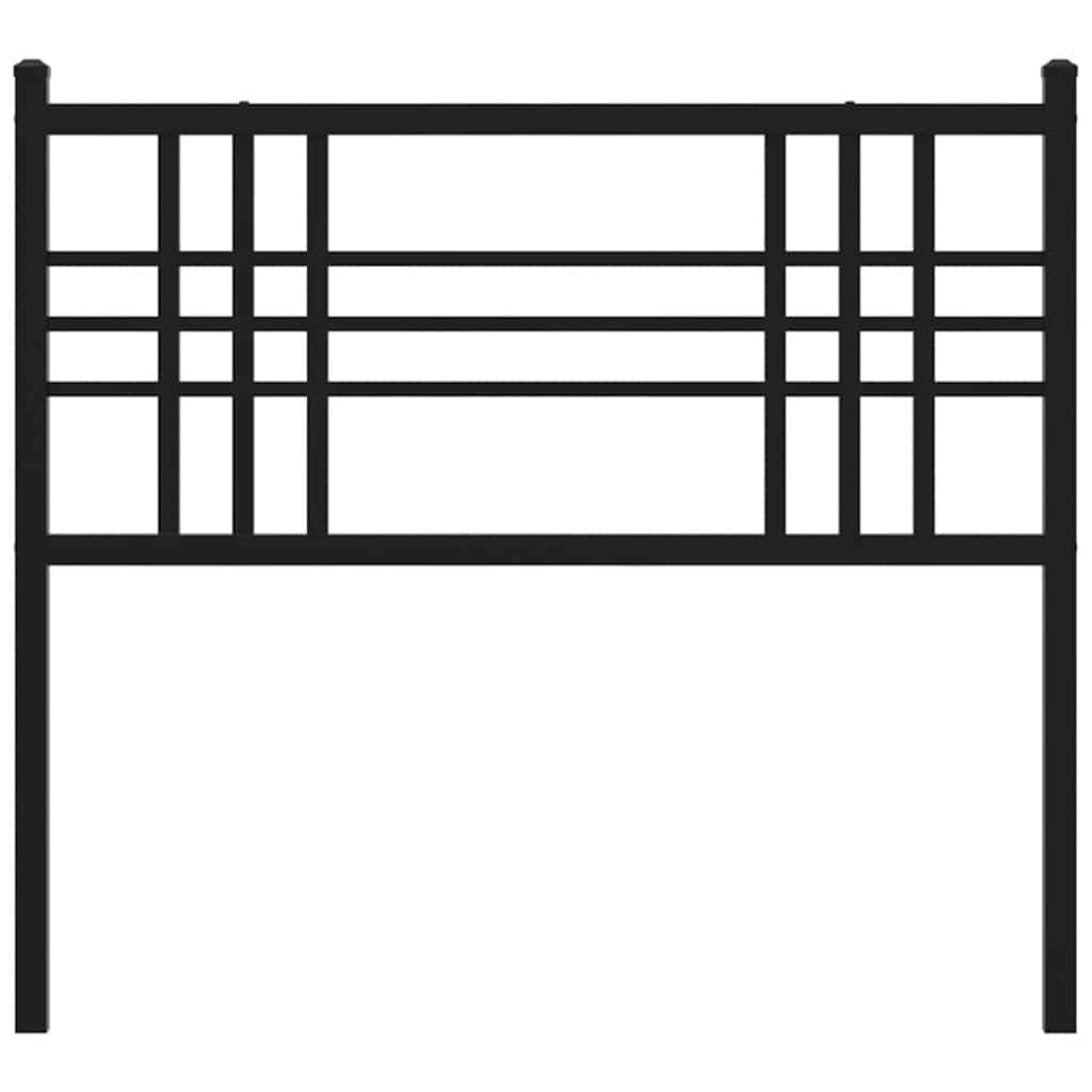 Cabeceira de substituição 100 cm metal preto